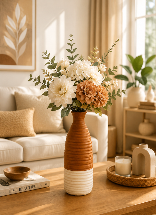 Ceramic Flower Vase for Home Decor