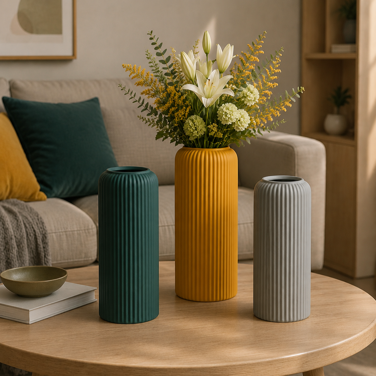 Elegant Ripped vase set