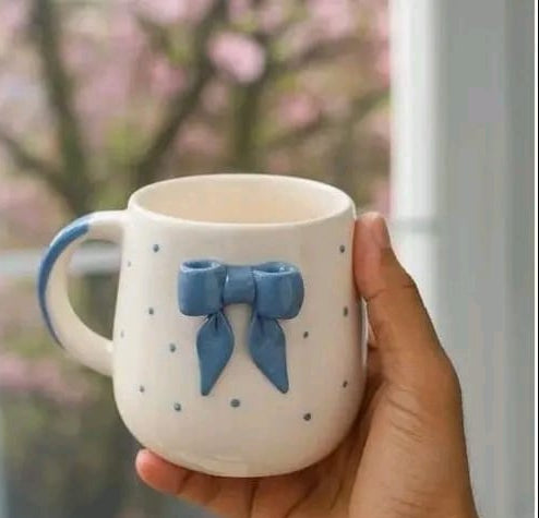 Blue Bow mugs