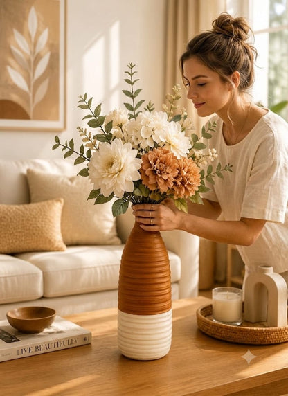 Ceramic Flower Vase for Home Decor