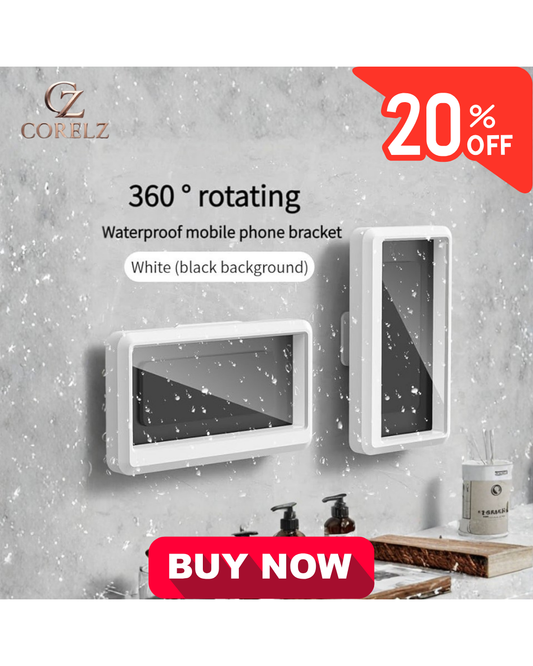 Shower Phone Holder Waterproof Wall Mount Case