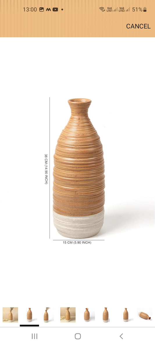 Ceramic Flower Vase for Home Decor