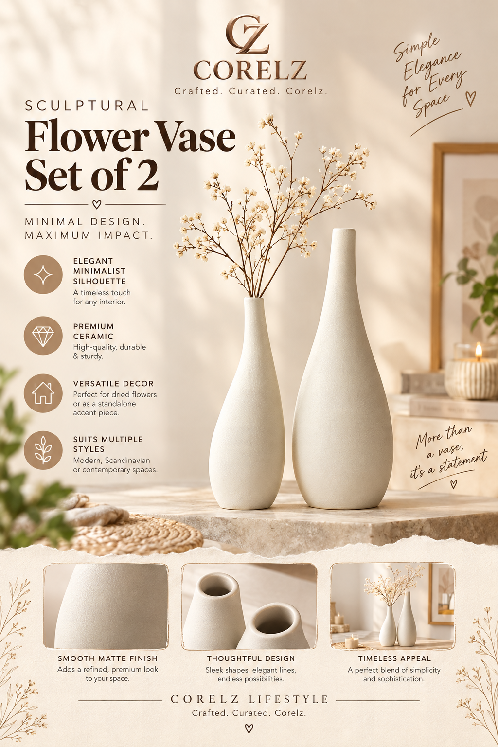 Sculptural Flower Vase