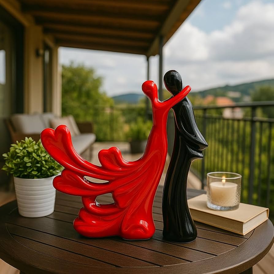 Romantic Hugging Couple Statue - perfect for gifting purpose